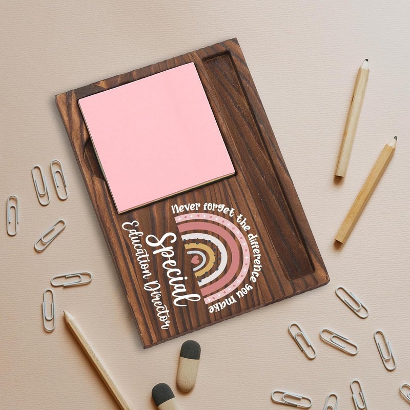 SunyJone Special Education Director Gifts, Thank You Appreciation Gifts for Sped Director Week Graduation Birthday Christmas Office Desk Self-Stick Note Pad Holders SBB44 - Image 5